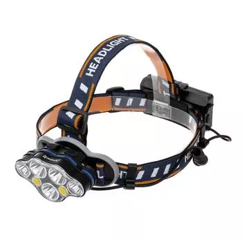 Фонарь налобный 1100 LM, IPX4, USB+2*18650Li Battery (AN-FN-3037) Nisus