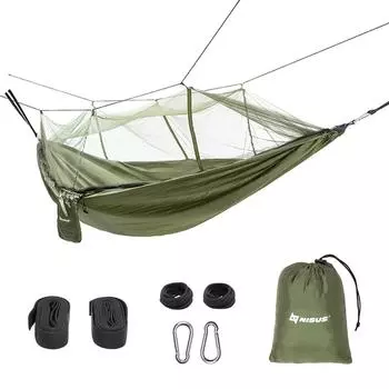 Гамак без планок 140 х 260 см с москитной сеткой (N-MH-G) Nisus