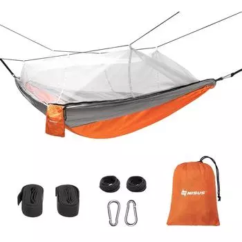 Гамак без планок 140 х 260 см с москитной сеткой (N-MH-GG) Nisus