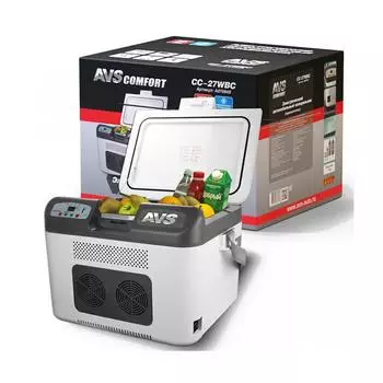 Холодильник автомобильный 27л, программное цифровое управление,12V/24V/220V CC-27WBC AVS