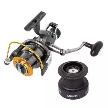 Катушка MIOKI 5000 BR 5+1 подшип + зап.шпуля Helios