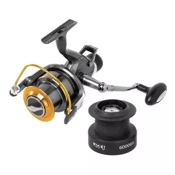 Катушка MIOKI 6000 BR 5+1 подшип + зап.шпуля Helios