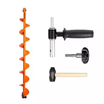 Комплект под мотобур шнек 130R MOTOSHTORM +адаптер АШ-02+молоточек (T-SMS130R-ASH-02) Тонар