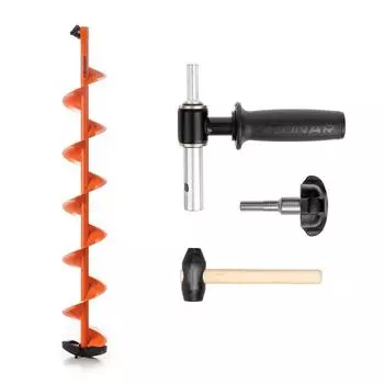 Комплект под мотобур шнек 150R MOTOSHTORM +адаптер АШ-02+молоточек (T-SMS150R-ASH-02) Тонар