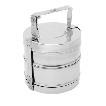 Контейнер нерж. 2 банки 16 см 555