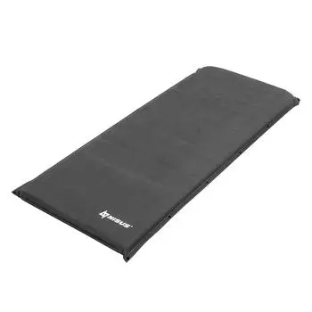 Коврик самонадув. 200x81x8 флок серый (N-008-G) Nisus