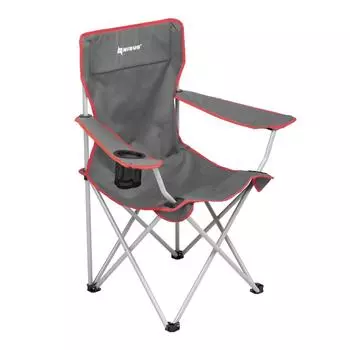 Кресло складное серый/красный без чехла (N-96806H-GR-1) (пр-во Тонар) Nisus