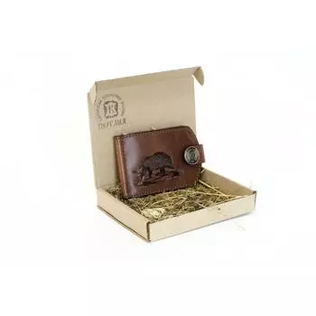 Купюродержатель Коричневый Кабан Пергама