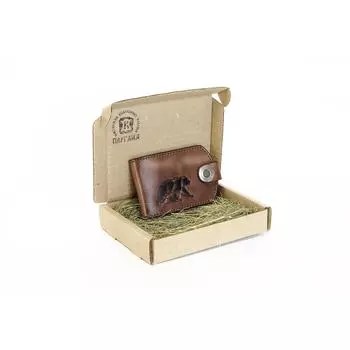 Купюродержатель Коричневый Медведь Пергама