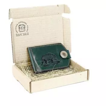 Купюродержатель Зеленый Кабан Пергама