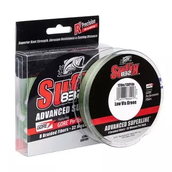 Леска 832 Braid Lo Vis Green 120 м Sufix