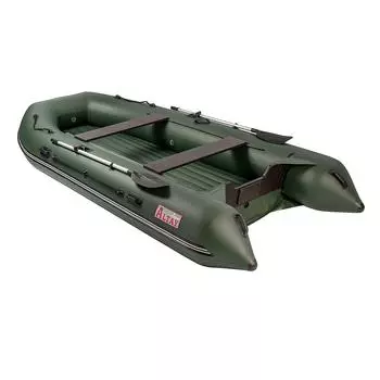 Лодка Алтай А380 (зеленый, надувное дно) Тонар