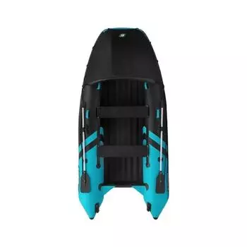 Лодка надувная ПВХ GLADIATOR E330PRO черно-бирюзовый