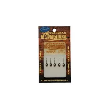 Мормышка Капля, цвет никель Тульская мормышка