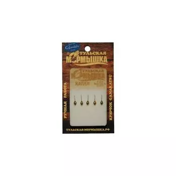 Мормышка Капля, цвет золото Тульская мормышка