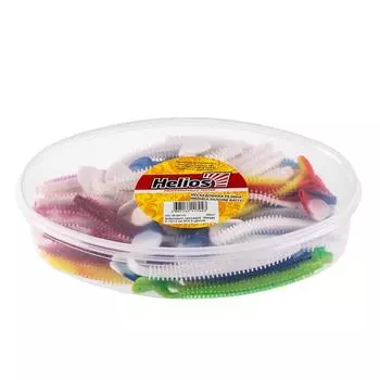 Набор несъедоб. Shaggy 5,12/13 см MIX 5 цветов 50шт. Helios