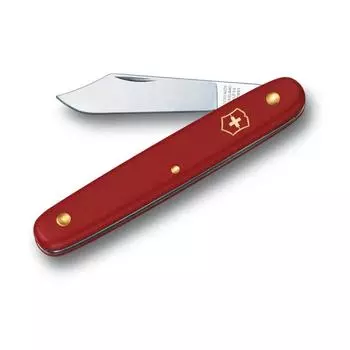 Нож 3.9010 садовый, красная рукоять VICTORINOX