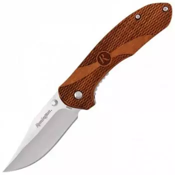 Нож складной 420J2, рукоять дерево - R40001 Liner Lock Large Wood Handle Buck Knives