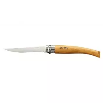 Нож складной филейный №10 VRI Folding Slim Beechwood рукоять бук. OPINEL