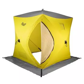 Палатка зимняя утепл. Куб-1 желтый/серый (PR-WFSCI-150YG) Premier Fishing