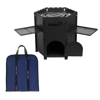 Печь для казана со столиками, сталь.3 мм, термопокрытие, сумка (T-HS-PKM-02S) Helios