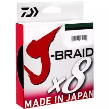 Шнур плетеный J-BRAID X8 0.20MM-150M D. GREEN (12751-020) DAIWA