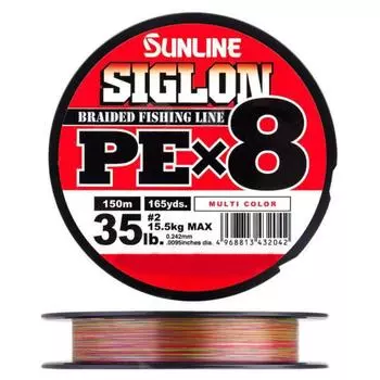 Шнур SIGLON PE8 150M (Multikolor 5C) Sunline