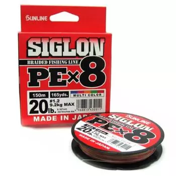 Шнур SIGLON PE8 150M (Multikolor 5C) Sunline