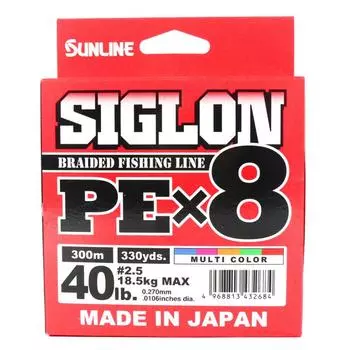 Шнур SIGLON PE8 150M (Multikolor 5C) Sunline