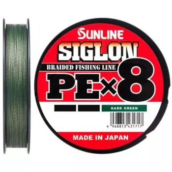 Шнур SIGLON PE8 Dark Green 300 м Sunline