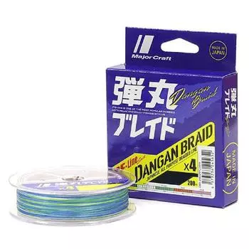 Шнур X4 (мультиколор) 200 м MAJOR CRAFT