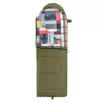 Спальный мешок TRAVEL (220*70) Hollow fiber 400 зелёный Nisus
