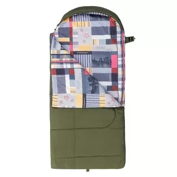 Спальный мешок TRAVEL Wide Plus 300 (220х106) Hollowfiber зелёный Nisus