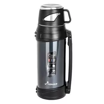 Термос (T-KD-9010-2) 2000ML синий (крышка-кружка, доп.пл.чашка, ручка) Tonar