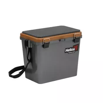 Ящик рыболовный зимний односекционный серый/золото Helios