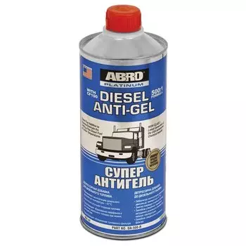Антигель ABRO DA-500, для дизеля, бутылка 946мл