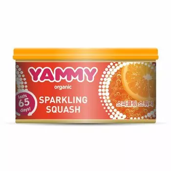 Ароматизатор на торпедо Yammy "Sparkling Squash"с растительным наполнителем, баночка 42 гр.