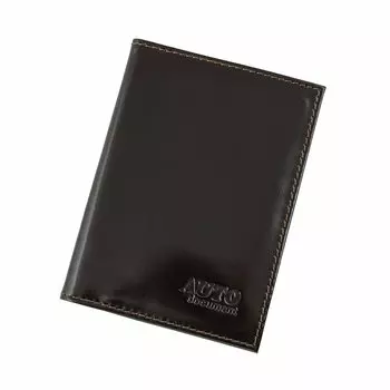 Бумажник водительский Premier с отделением для карт (5 карманов), из темно-коричневой натуральной кожи