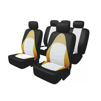 Чехлы CARFORT ACTIVE для передних и задних сидений, ткань, черный/серый/оранжевый цвет, 13 предметов