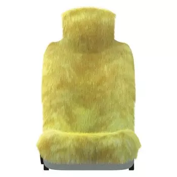 Чехол-накидка CARFORT FUR для передних и задних сидений, овчина, оранжевый цвет, 1шт