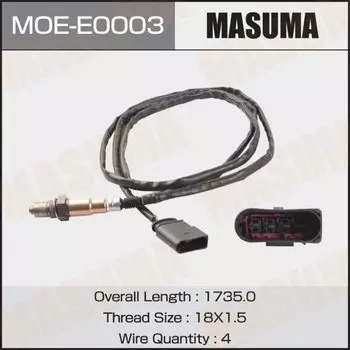 Датчик кислородный MASUMA, AUDI A4, A6, VOLKSWAGEN GOLF, SKODA OCTAVIA / BBJ, BDV, AUM