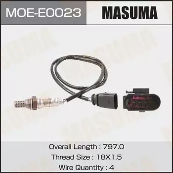 Датчик кислородный MASUMA, AUDI A6, A8, VOLKSWAGEN PASSAT / BBJ, BWS, CAXA, CMSA