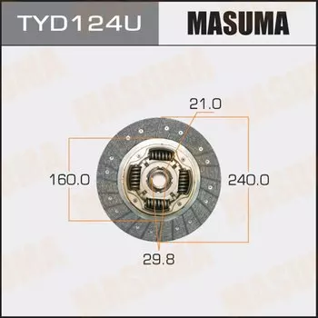 Диск сцепления MASUMA 240*160*21*29.8 (1/10)