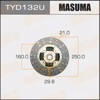 Диск сцепления MASUMA 250*160*21*29.8 (1/5)
