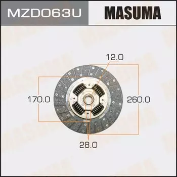 Диск сцепления MASUMA 260*170*12*28 (1/5)