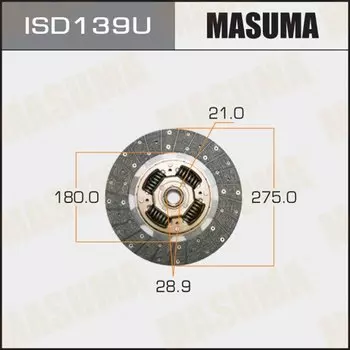 Диск сцепления MASUMA 275*180*21*28.9 (1/10)