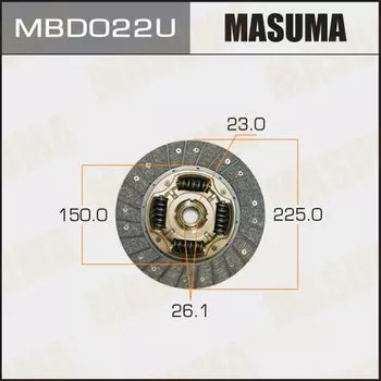 Диск сцепления MASUMA MBD022U