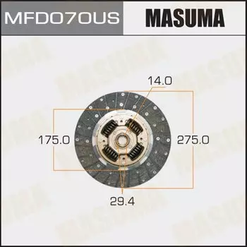 Диск сцепления MASUMA MFD070US