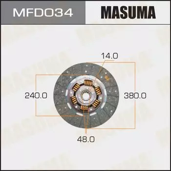 Диск сцепления "Masuma" 380*240*14*48 (1/5)