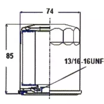 Фильтр масляный VIC C-117